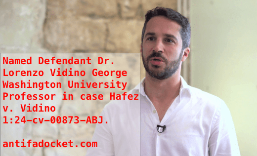 Dr. Lorenzo Vidino Professor at George Washington University